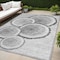 Homeroots 5' X 8' Gray and Black Faux Bois Washable Non Skid Indoor Outdoor Area Rug 564414 - alternate 1