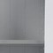 Homeroots White Cornice Molding Curio with Glass Door 401664 - alternate 5