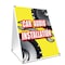 Signmission Car Audio Installation, 36 Inch x 24 Inch A-frame Yard Sign, Plastic Sign SBC-2436-Car Audio Installation - alternate 1
