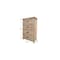 Homeroots 37" Cream Solid Wood Four Drawer Chest 524588 - alternate 7