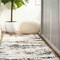 Jonathan Y Nova Modern Bold Strie' Shag Beige/Black/Yellow 2 ft. x 8 ft. Runner Rug SHG102A-28 - alternate 1