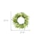 Homeroots 28" Green And White Fern Artificial Wreath 516101 - alternate 4