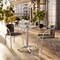 Flash Furniture Square Table Set, 23.5 W, 23.5 L, 27.5 H, Aluminum, Plastic, Rattan, Stainless Steel, Grey TLH-ALUM-24SQ-020CHR2-GG - alternate 12