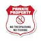 Signmission Private Property Shield Sign No Trespass, 12 Inch X 12 Inch, Aluminum Metal Sign SHI-A-12-447 - alternate 1
