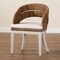 Bali & Pari Ubud Bohemian Natural Seagrass and Mahogany Wood Dining Chair 250-13875-ZORO - alternate 10