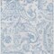Homeroots 8' X 10' Sky Blue Denim Blue And Ivory Paisley Washable Indoor Outdoor Area Rug 588663 - alternate 9