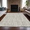 Homeroots 10' X 14' Taupe And Beige Striped Washable Indoor Outdoor Area Rug 583473 - alternate 9