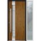 Vdomdoors Steel Door Deux 1713 Natural Oak Sidelight Exterior White Window Stainless Inserts Single Modern Pa DEUX1713EXD-OAKW-W36+14 x H80-Right-hand Inswing - alternate 6