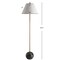 Jonathan Y Miami 63.5" Minimalist Resin/Metal LED Floor Lamp, Gold/Black JYL3068A - alternate 8