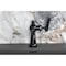 Kingston Brass One-Handle Single-Hole Bathroom Faucet with Push Pop-Up Drain, Matte Black KS3540TKL - alternate 6