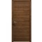Sartodoors Interior Solid French Door 18 x 80 inches, Ego 5000 Cognac Oak Veneer, Single Regular Panel Frame EGO5000ID-DKO-18 - alternate 1