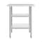 Flash Furniture Reese 30x48 Portable Work Table, Stainless Steel Top Shelf and 2 Adjstbl Glvnzd Steel Undershelves NH-WT-GU-3048-GG - alternate 5