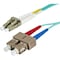 Monoprice Fiber Optic Patch Cord, LC/SC, 2m, Aqua 6391 - alternate 1