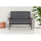 Homeroots 44in Gray And Brown Loveseat 480886 - alternate 5