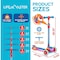 Lifemaster 3-Wheel Kids Scooter, LED Deck and Wheels, 5-Height Handlebar, Blue Red LMLUSB64 - alternate 6