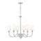 Z-Lite Katerina 6 Light Chandelier, Brushed Nickel, 32 In W x 27.5 In H 1950-6BN - alternate 1