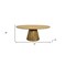 Homeroots 72" Natural Solid Wood Pedestal Base Round Top Dining Table 605987 - alternate 10