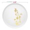 Smarty Had A Party 6.25" White with Gold Floral Round Plastic Pastry Plates, 120PK 216WHG-CASE - alternate 8