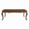 Homeroots 80" Oak and Silver Wood Removable Leaf Extendable Dining Table 631284 - alternate 1