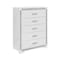Global Furniture Usa Contemporary Glam Soleil White Chest SOLEIL-WHITE-CH - alternate 3
