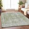 Homeroots 8' X 10' Artichoke Green Oriental Washable Indoor Outdoor Area Rug 607587 - alternate 6