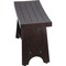 Homeroots Teak Rectangular Shower Bench With Shelf In Brown Finish 376696 - alternate 6