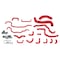 Hps Performance High Temp Reinforced Silicone Radiator and Heater Coolant Hose Kit, Red,  57-1516-RED - alternate 1