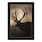 Homeroots Elk Sunrise Black Framed Print Wall Art 530013 - alternate 4