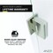 Anzzi Fellow Series 24 in. by 70 in. Frameless Hinged Shower Door in Brushed Nickel with Frosted Tempered Glass and Tsunami Guard SD-AZ09-01BN-F - alternate 8