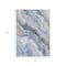 Homeroots 10' X 14' Blue And Silver Abstract Washable Indoor Outdoor Area Rug 618423 - alternate 7