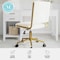 Martha Stewart Lulu Upholstered Office Chair in Off White/Polished Brass CH-240229-1-CR-GLD-MS - alternate 9