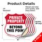 Signmission Private Property Shield Sign Private Pro, 4 inch X 4 inch, Vinyl Decal, 5PK SHI-D-5PACK-4-444 - alternate 4
