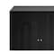 Homeroots 60in Black and Gold Wood and Metal Carved Geometric Accent Cabinet With Four Doors 716321 - alternate 5