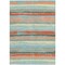 Homeroots 5' X 8' Sky Blue Pink And Gray Striped Washable Indoor Outdoor Area Rug 598933 - alternate 8