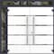 Vdomdoors Metal Double Doors Deux 1105 Gray Graphite Mirrored Glass 1 Sidelight and Top Transom Entry Modern DEUX1105DEXD-GRE-W72+14xH80+14-LH-O - alternate 4