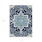 Homeroots 5' X 8' Navy Blue Ivory And Black Oriental Washable Indoor Outdoor Area Rug 600169 - alternate 8