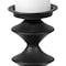 Homeroots 16" Black Metal Tabletop Pillar Candle Holder 608404 - alternate 4