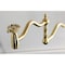 Kingston Brass Wall Mount Pot Filler Faucet with Knurled Handle, Brushed Brass KS2107RKX - alternate 3