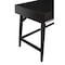 Homeroots 52" Black Solid Manufactured Wood Writing Desk with Three Drawers 524097 - alternate 9