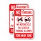 Signmission No Parking No Motorcycle No Scooter Parking Allowed, To, 12'' X 18'', Heavy Gauge Aluminum, 2PK A-1218-2PACK-23704 - alternate 1