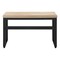 Homeroots Adjustable Natural and Black Wood and Metal Sled Computer Desk 490017 - alternate 8