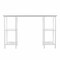 Homeroots Mod White Metal and Glass Writing Desk 402039 - alternate 5
