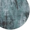 Homeroots 8' Teal Blue Gray And Ivory Round Abstract Washable Indoor Outdoor Area Rug 617670 - alternate 7