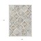 Homeroots 9' X 12' Ivory And Cream Geometric Washable Indoor Outdoor Area Rug 609140 - alternate 5
