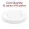 Smarty Had A Party 10" Matte Milk White Round Disposable Plastic Dinner Plates (120 Plates), 120PK 4850WH-CASE - alternate 7