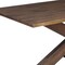 Homeroots 78" Brown Solid Wood Cross Leg Base Dining Table 635807 - alternate 12