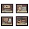 Homeroots Set Of Four Bathroom COLLECTION I 3 Black Framed Print Bathroom Wall Art, 4PK 405621 - alternate 1