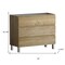Homeroots 40" Oak Wood Freestanding Bathroom Vanity With White Sink And Three Drawers 624162 - alternate 5