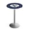 Holland Bar Stool Co 42" Stainless Steel Brigham Young Pub Table, 36" dia. Top L214S4236BrigYn - alternate 1