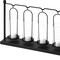 Homeroots 13" Black Geometric Metal And Glass Tabletop Votive Candle Holder 608405 - alternate 5